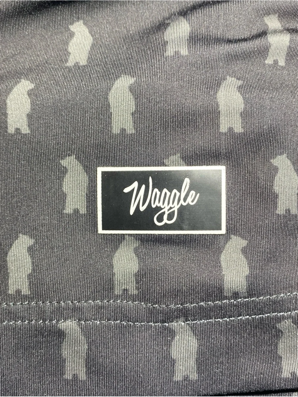 WAGGLE Golf Polo Medium All Over Pattern Bears Performance Sport Preppy Nature - Picture 6 of 6